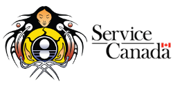 Miziwe Biik and Service Canada logos